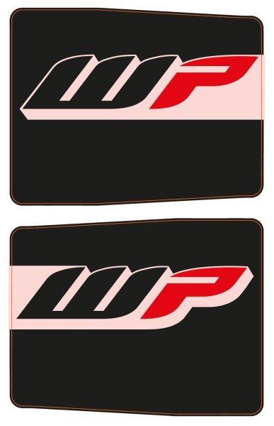 画像1: STICKER FRONT FORK-SET WP BLAC (1)